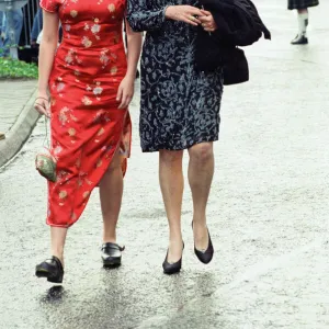 Rachael Stirling and Diana Rigg attend the premiere of Braveheart in Stirling, Scotland