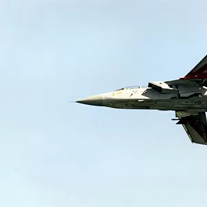 A RAF Panavia Tornado F3 fighter aircraft at the Sunderland International Airshow