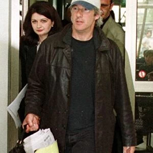 Richard Gere actor arrives at Skopje Airport April 1999 on his visit to Macedonia