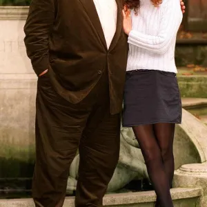 Robbie Coltrane actor and Geraldine Somerville actress promoting the new series of