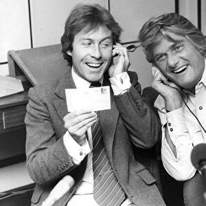 Roddy Llewellyn and Pete Murray in radio studio - June 1978 28 / 06 / 1978
