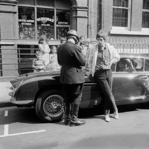 Rolling Stones: 28th August 1966 Mick Jaggers midnight blue Aston Martin DB6 was