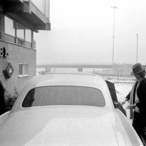 Rolling Stones: Mick Jagger at their hotel in Newcastle upon Tyne. March 1971