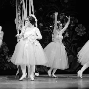 Ronnie Corbett in a scene as a ballet dancer at the London Palladium