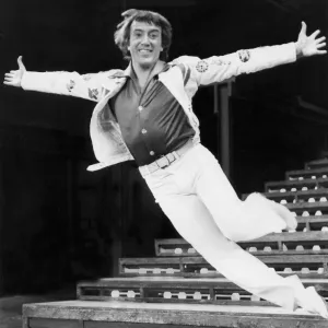 Roy Castle dancing during photocall for musical Billy Liar - April 1976 29 / 04 / 1976