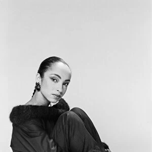 Sade, pictured in the studio, March 1984. Helen Folasade Adu