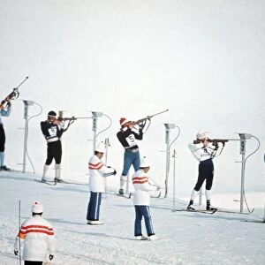 Sapporo Winter Olympics February 1972 Biathalon relay M. T Nadig