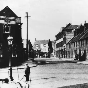 The scene at Potter Street, which was to be the site of the Central Fire Station