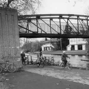 Scenes on the River Cam in Cambridge showing sports and keep fit enthusiasts keeping