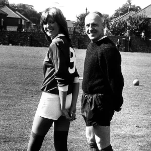 Bill Shankly football manager Liverpool at training ground