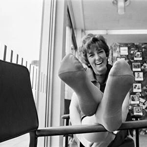 Sheila Kennedy announcer for Thames Television pictured at Teddington studio s