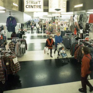 Shoppers browsing in the Market Street Centre, Manchester. 26th October 1994