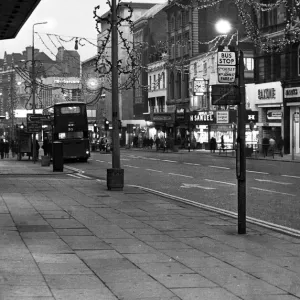 Shopping scene in Liverpool, Merseyside. 29th December 1970