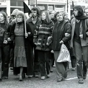 Silent march in respect of Blair Peach who died at Southall 27 / 04 / 1979 The front of