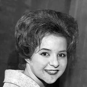 Singer Brenda Lee poses for a picture between performances at the City Hall