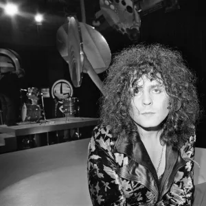 Singer and guitarist Marc Bolan of the glam rock group T-Rex