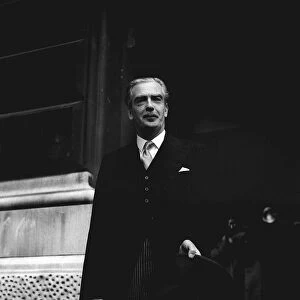 Sir Anthony Eden the new Prime Minister at Carlton Gardens after official appointment had
