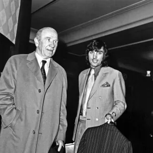 Sir Matt Busby Manager of Manchester United today accompanied George Best to appeal