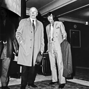 Sir Matt Busby Manager of Manchester United today accompanied George Best to appeal