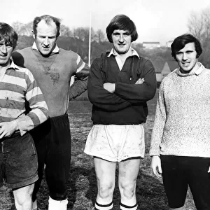 Sport - Rugby Four Morpeth Rugby Club stalwarts, left to right