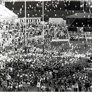 Sport - Rugby - Wales WRU centenary - The balloons go up at the Gala opening at Cardiff