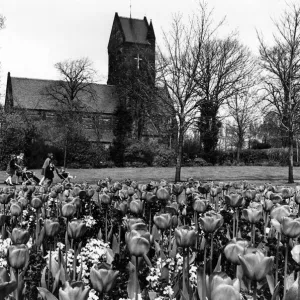 St Chads Church, Kirkby. 27th April 1976