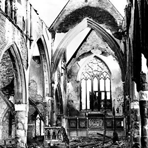 St Marks Cathedral Sheffield after German air raid WW2
