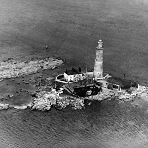St. Marys Lighthouse in Whitley Bay, Tyne & Wear. 27th July 1952