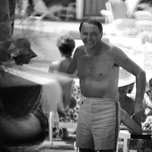 St Tropez France July 1972 Picture shows Frank Sinatra