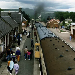 Strathspey Railway Station in Scotland, September 1996