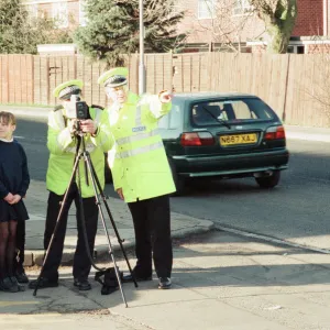 Students from Our Lady and St Bede School, Stockton, pictured with Police Officers