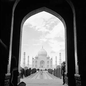 Taj Mahal India World Landmark Architecture Palace February 1961