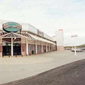 Teesside Retail Park and Leisure Centre, split between the unity authorities of