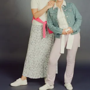 Television presenter Jenni Falconer with friend Vicki Simpson. 24th July 1996