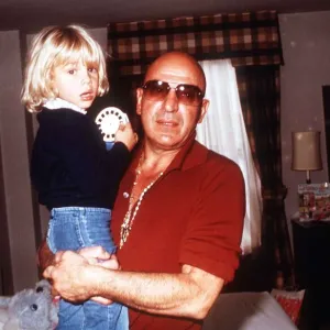 Telly Savalas the actor from Kojak with his son Nicholas February 1977