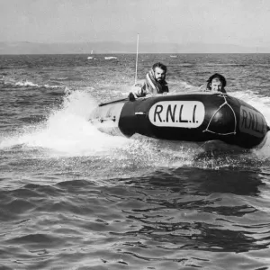 The Tenby inshore lifeboat crew. 30th August 1979