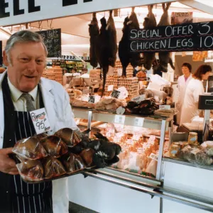 Terry Meynell of Licenced Game Dealers, Meynell Limited, pictured with a tray of pigeons