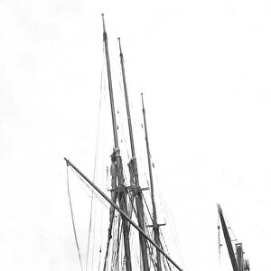 The three-masted schooner sailing ship GAD, which has arrived at Tyne Dock with a cargo
