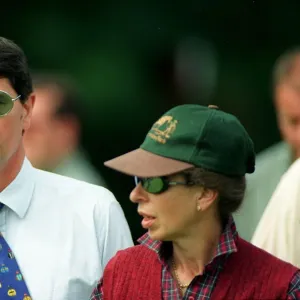 Tim Lawrence August 98 With his wife Princess Anne at horse trials at their