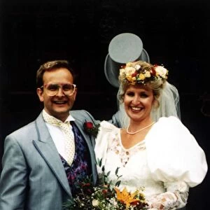 Timmy Mallett TV Presenter at his wedding