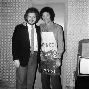 Tom Jones with his son Mark Woodward Westbury Music Festival, just outside New York