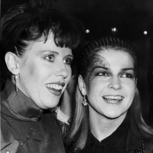 Toyah Wilcox and Hazel O Connor at the rock and pop awards