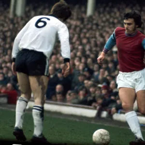 Trevor Brooking of West Ham United in action during the FA Cup Fourth Round Replay match