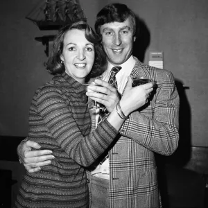 TV actress Penelope Keith with her new husband Rodney Timpson at Heathrow Airport