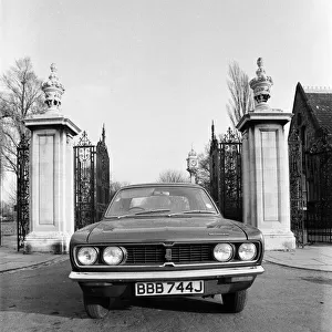 A Vauxhall car, Albert Park, Middlesbrough, North Yorkshire. 1971
