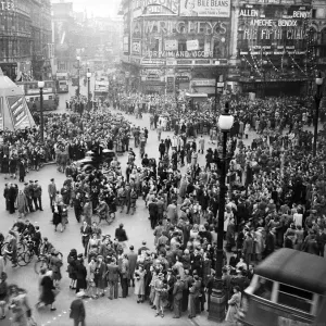 VE Day celebrations in London at the end of the Second World War