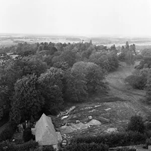 The view from Strattons Folly, Little Berkhamsted, Hertfordshire. 21st October 1967
