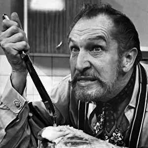 Vincent Price, the "horror king", before starting the series. July 1970 P011455