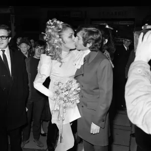 Wedding of Polish film director Roman Polanski and his bride