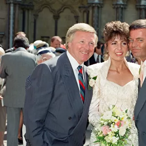 The wedding of Tony Blackburn and Debbie Thomson held at St Margarets Church